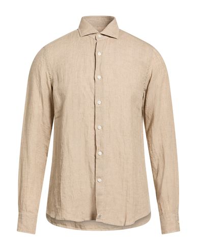 Man Shirt Beige Size 15 ½ Linen