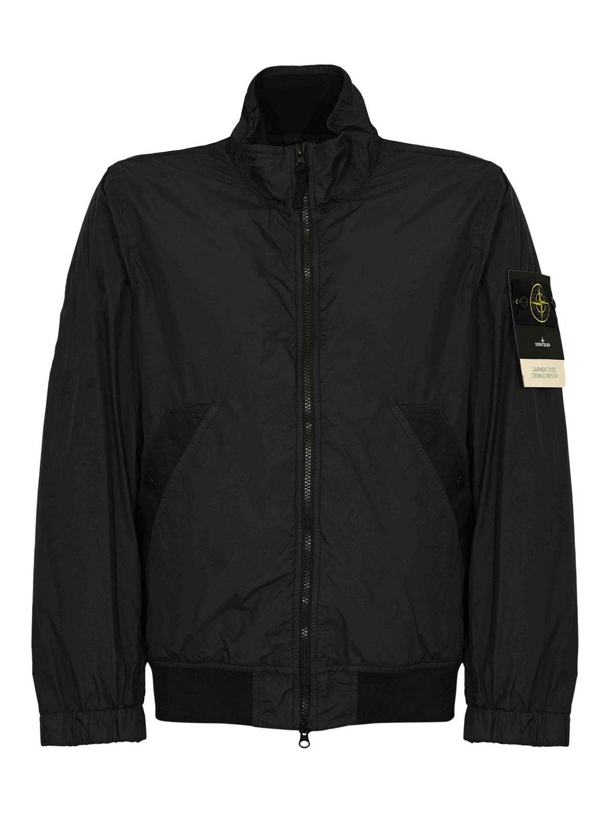 Jacket Garment Dyed Crinkle Reps Ny, Recycled Nylon Jackets Blue