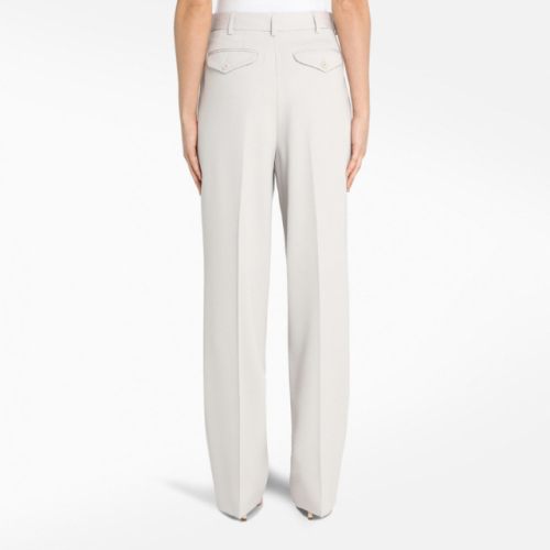 Tailored high-waisted trousers - Grey