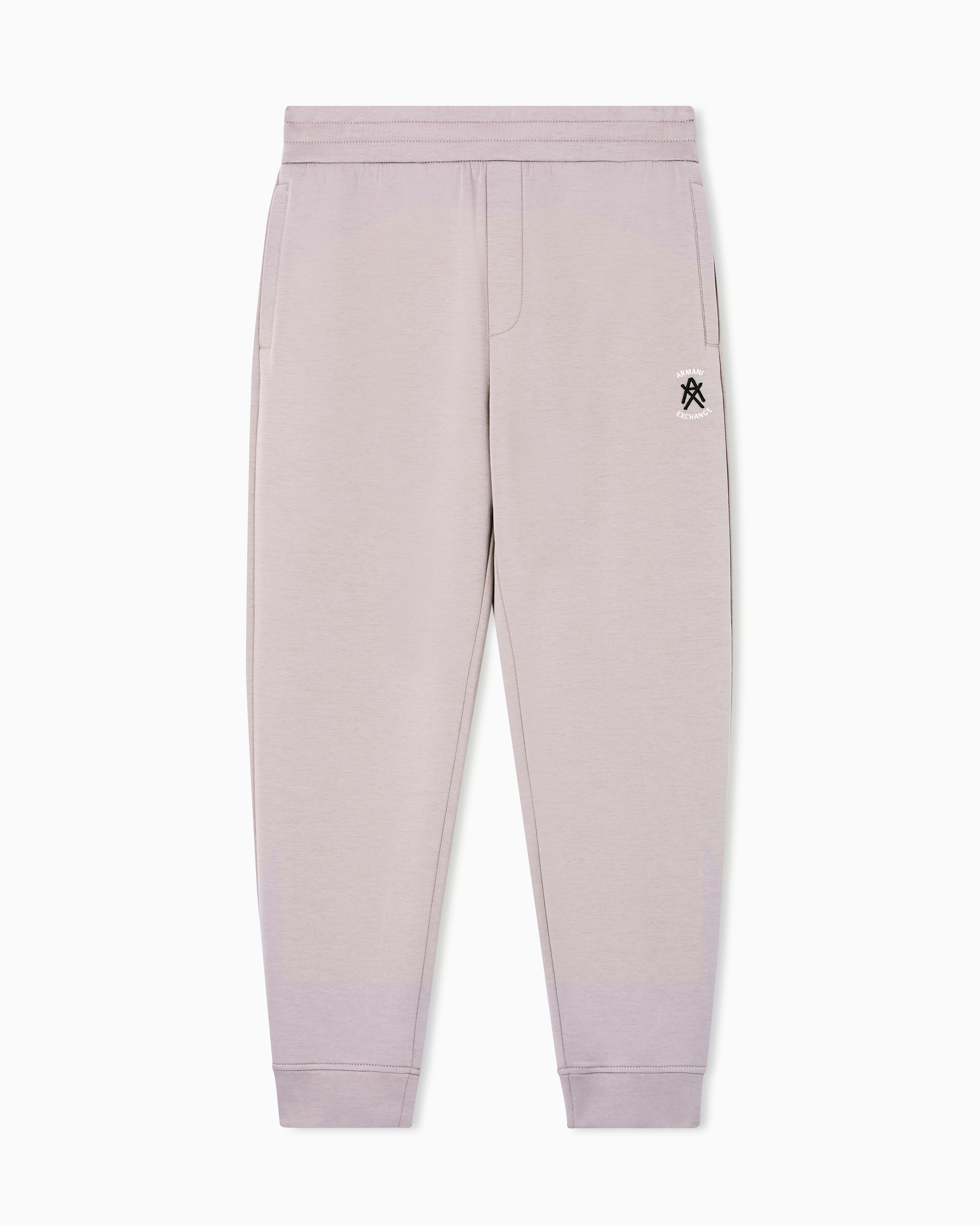 Jogger pants with metal logo