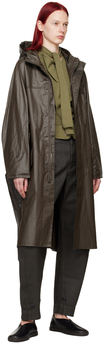 LEMAIRE Green Asymmetrical Cardigan