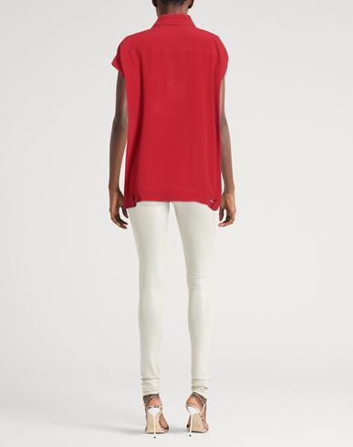 Rick Owens Woman Shirt Brick Size 2 Acetate, Silk