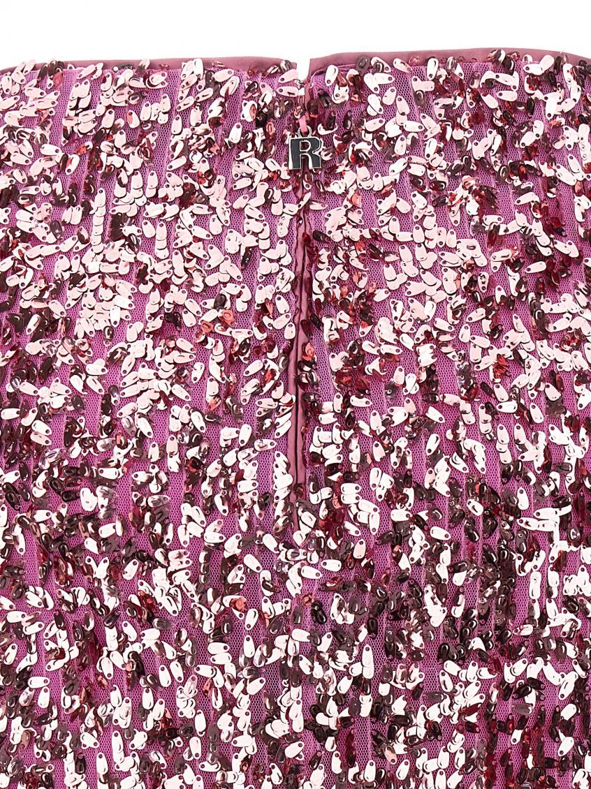 Pink All-over Sequins Skirt