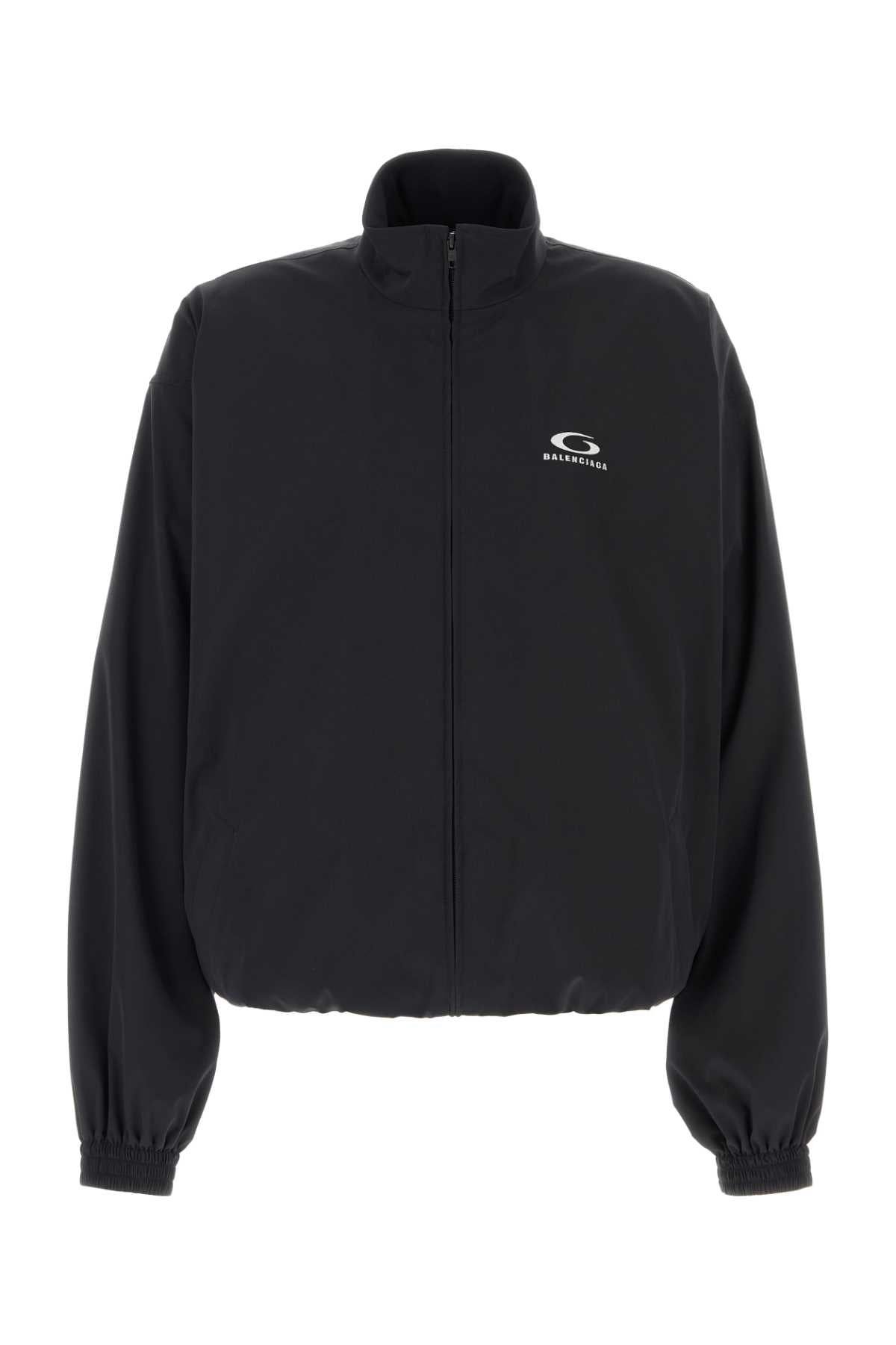 Logo-Embroidered Jacket — Black