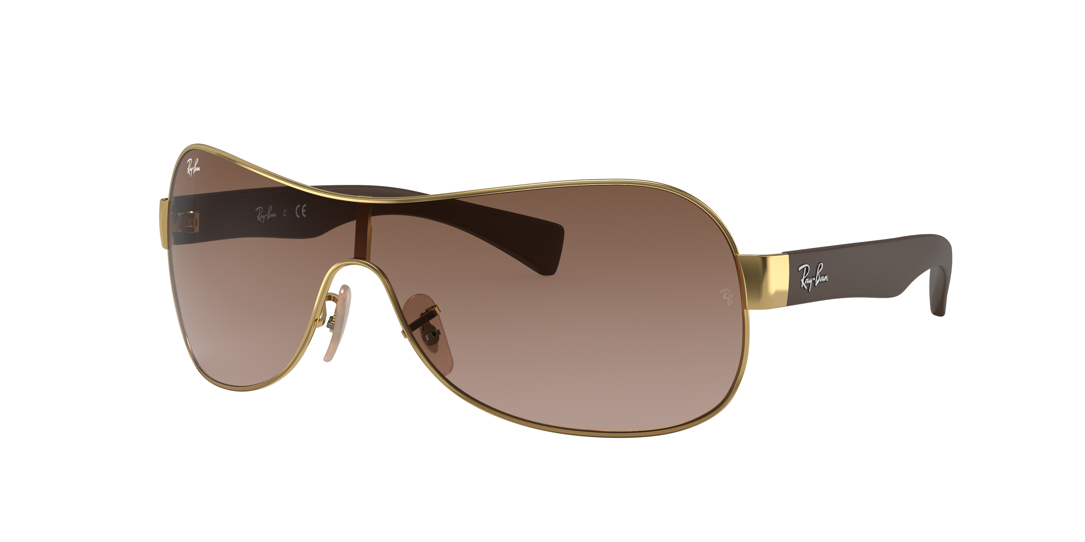 Ray-Ban Unisex Sunglass RB3471 - Frame color: Arista Gold, Lens color: Brown Gradient