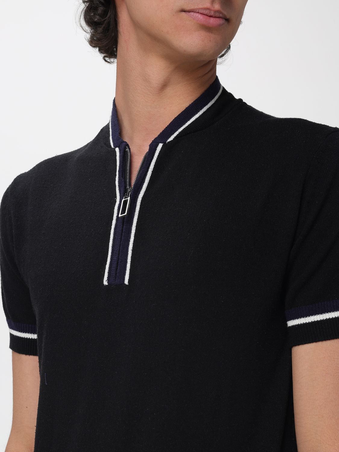 Polo Shirt Men color Black