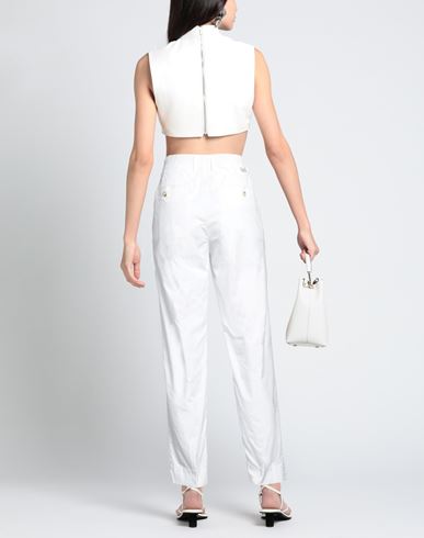 True Nyc Woman Pants White Size 31 Cotton, Elastane