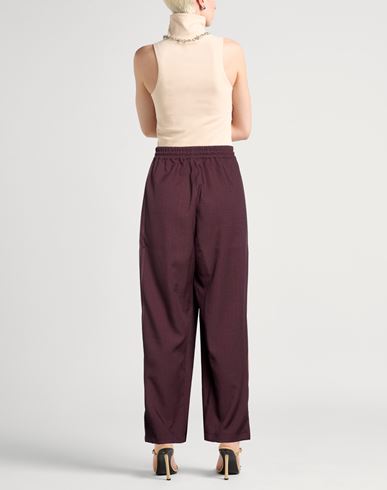Woman Pants Chocolate brown Size M Recycled polyester