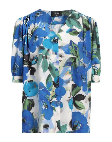 Woman Shirt Bright blue Size S Polyester, Elastane
