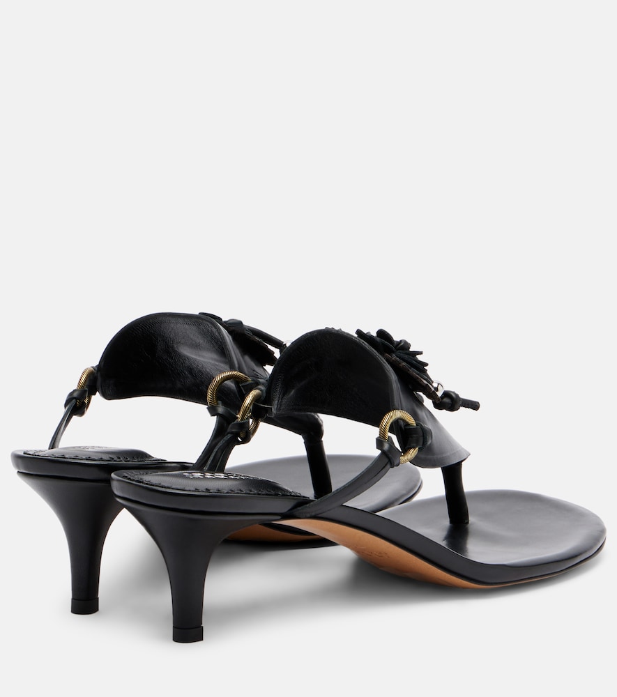 Ekyne embellished leather thong sandals