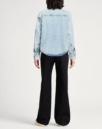 Woman Denim outerwear Blue Size 4 Cotton