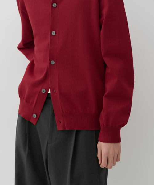 Washable Supima Cotton Round Neck Cardigan