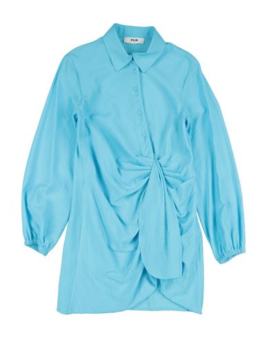 Kid Girl Kids' dress Azure Size 10 Rayon, Nylon