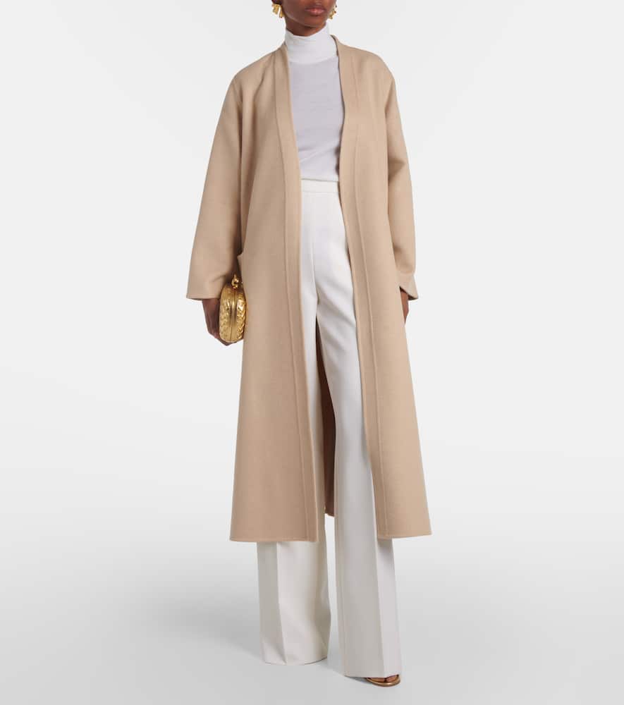 Vezzoso camel hair wrap coat