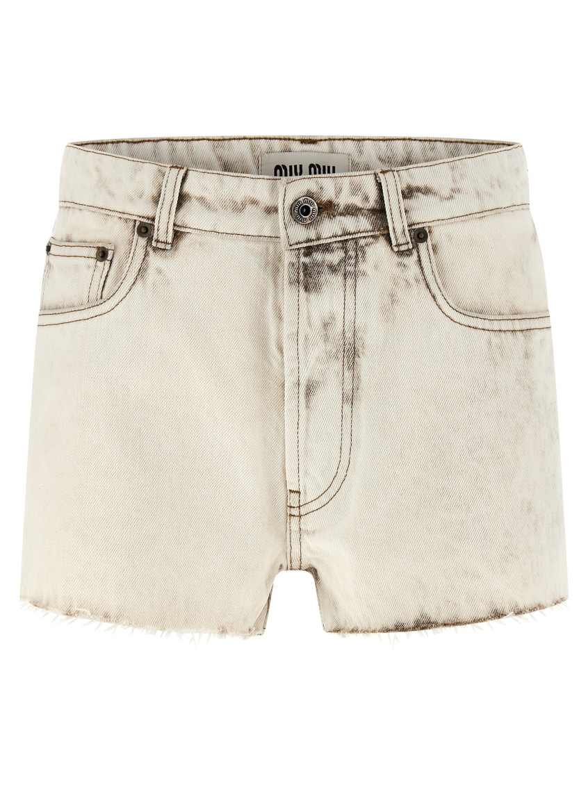 White Denim Shorts