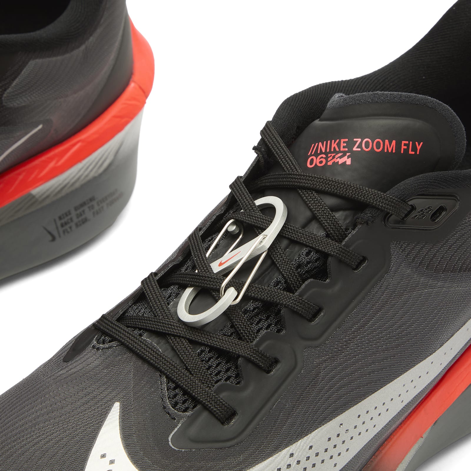 Nike Men's Zoom Fly 6 Sneaker Black/Crimson/Iron Grey