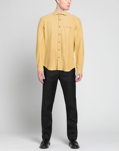 Man Shirt Marigold Size S Cotton