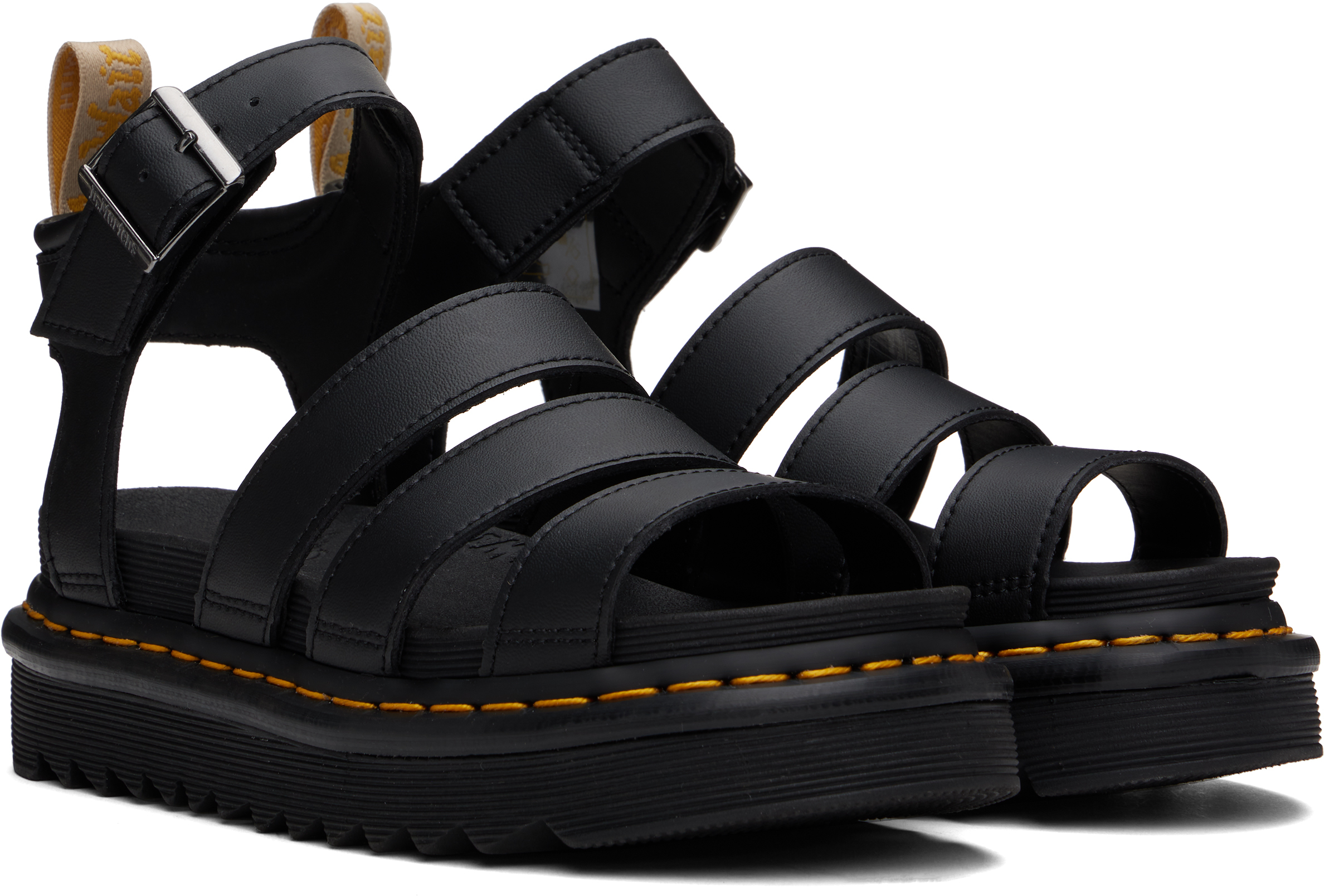 Dr. Martens Black Vegan Blaire Gladiator Sandals