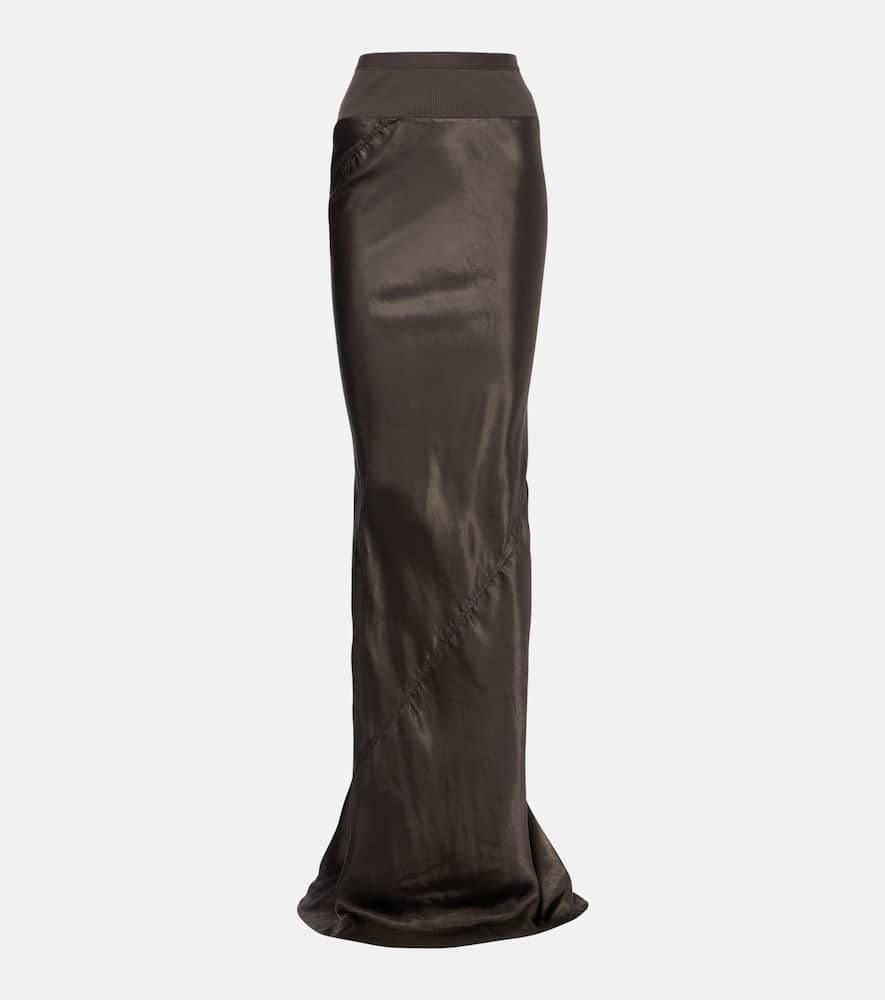 Satin maxi skirt