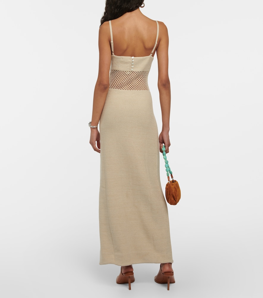 Staud Knitted cotton-blend maxi dress