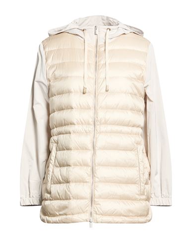 Woman Puffer Beige Size 6 Nylon, Polyester