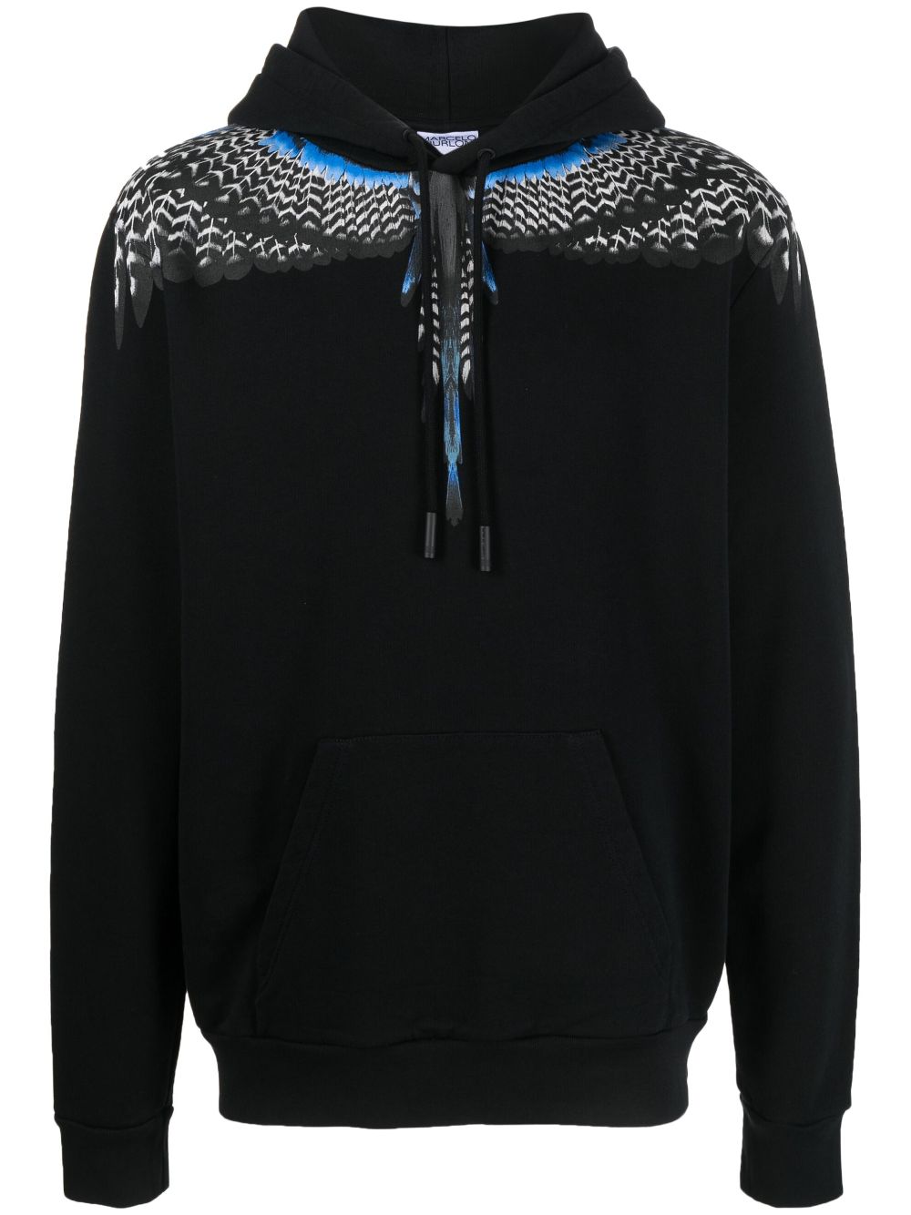 Grizzly Wings-print hoodie - Black