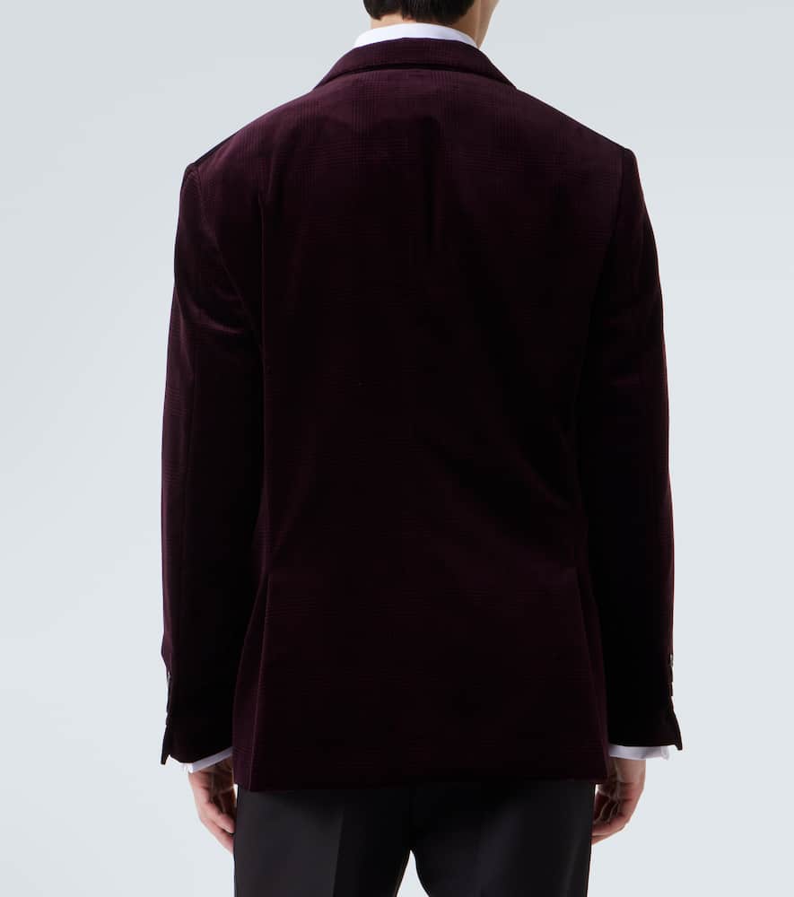 Cotton velvet blazer