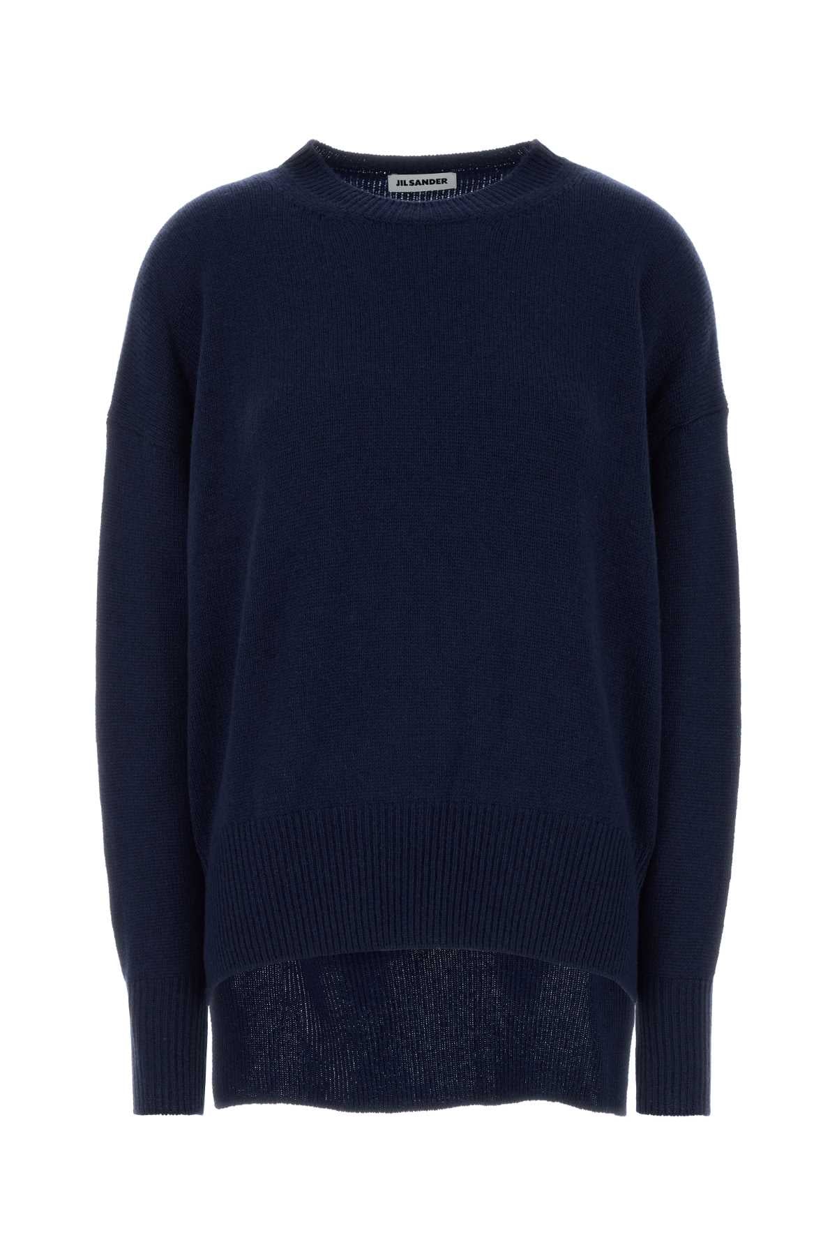 Cashmere Oversize Sweater — Navy
