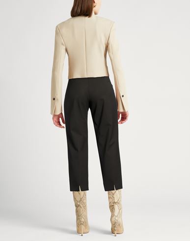 Woman Pants Charcoal Size 16 Virgin Wool, Polyamide, Elastane