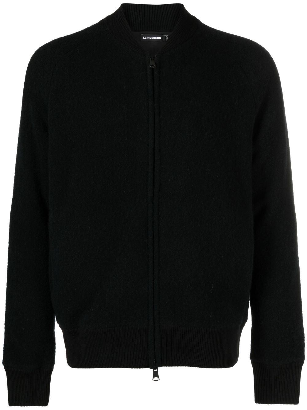 Mario front-zip fastening jumper - Black