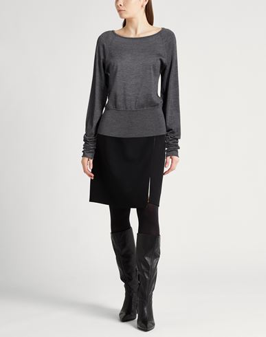 Collezione N_01 Woman Sweater Grey Size M Merino Wool
