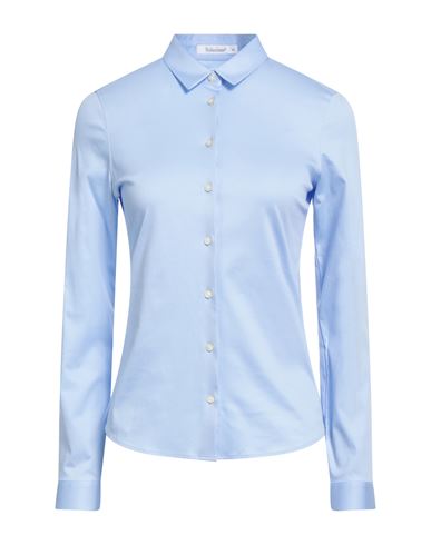 Soluzione Woman Shirt Sky blue Size 14 Cotton