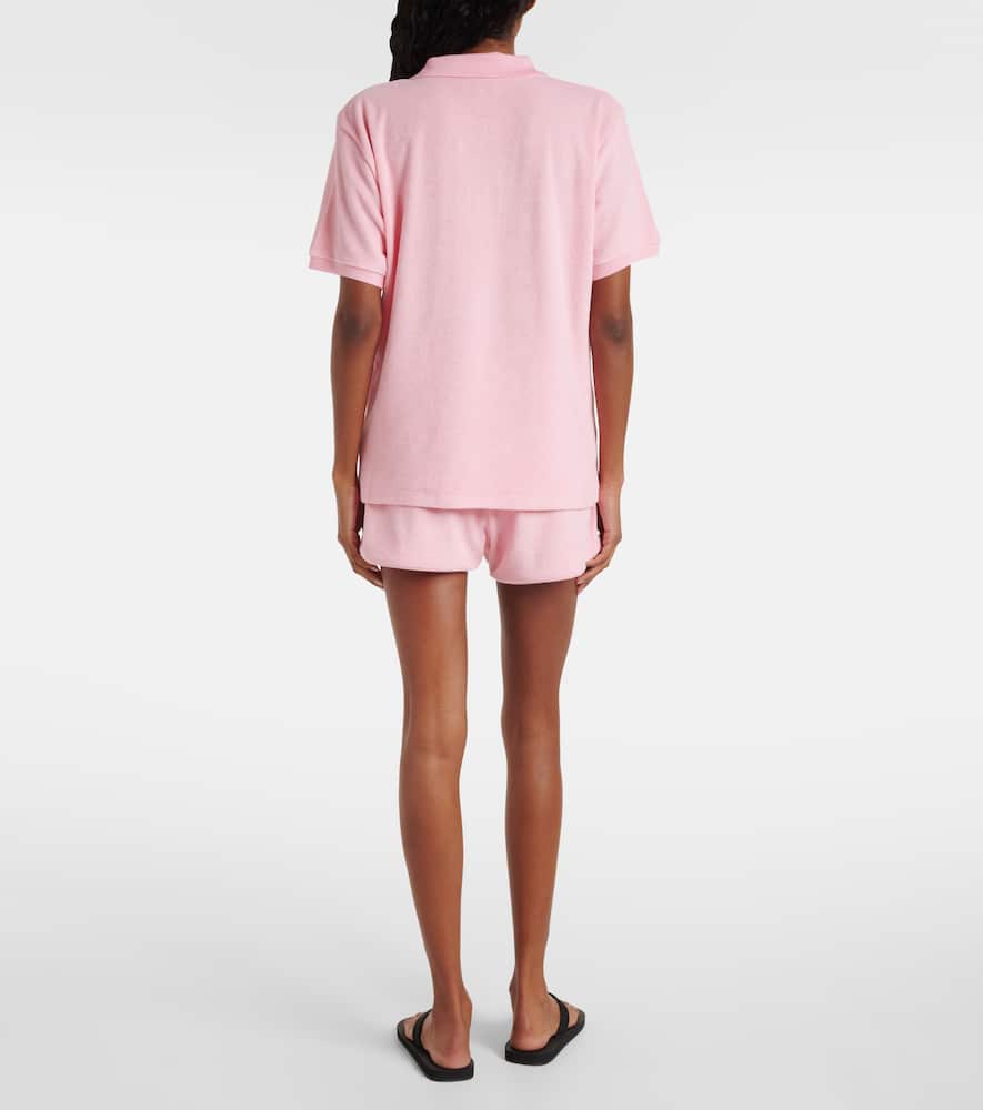 Hunza G Cotton terry polo shirt