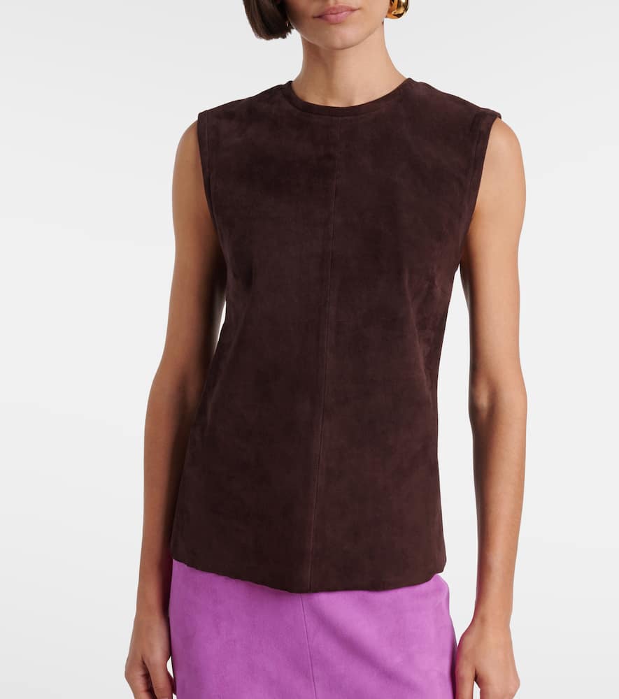 Miuccia suede top