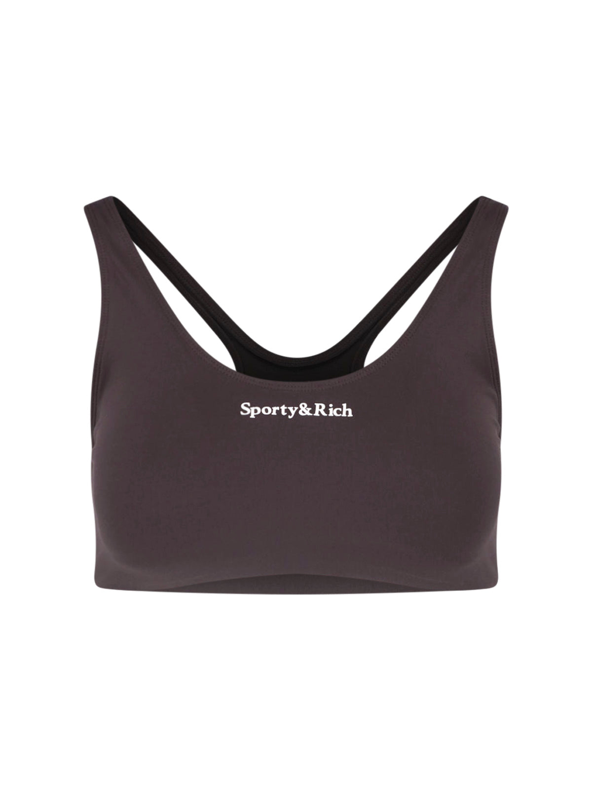 Sporty Ribbed Stretch Bralette Top