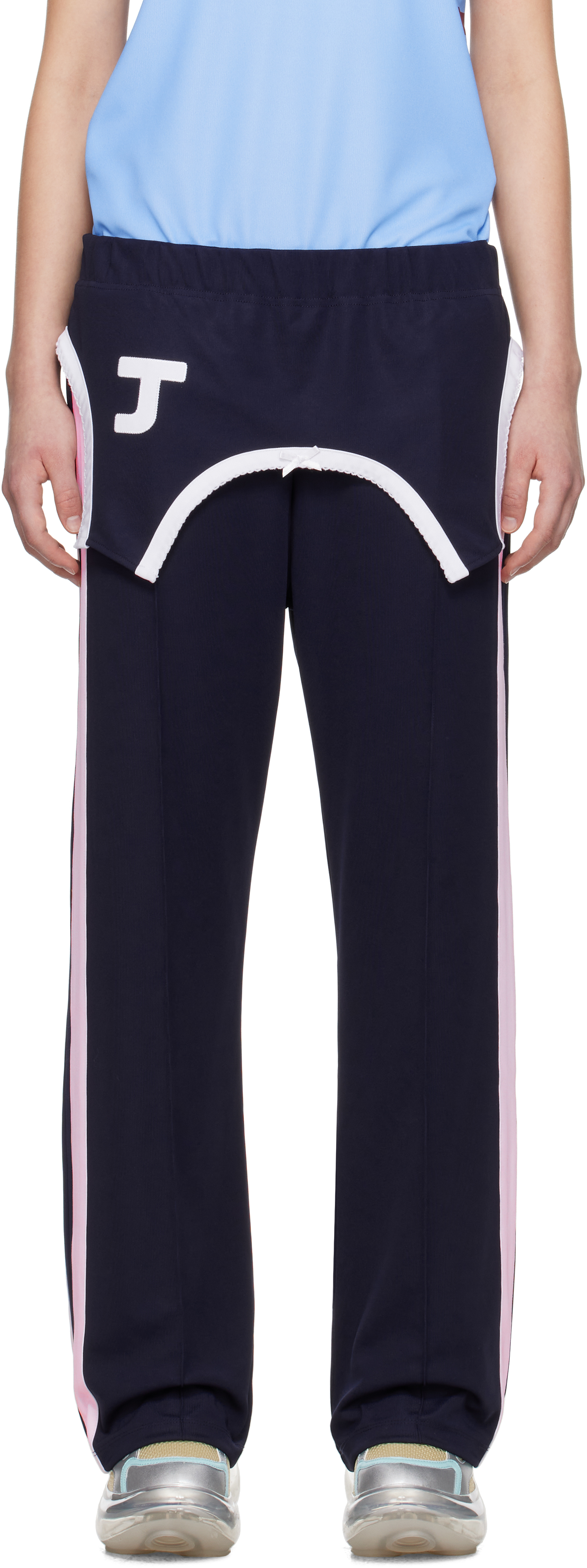 I'm Sorry by Petra Collins SSENSE Exclusive Navy JennyFax Edition Layered Track Pants