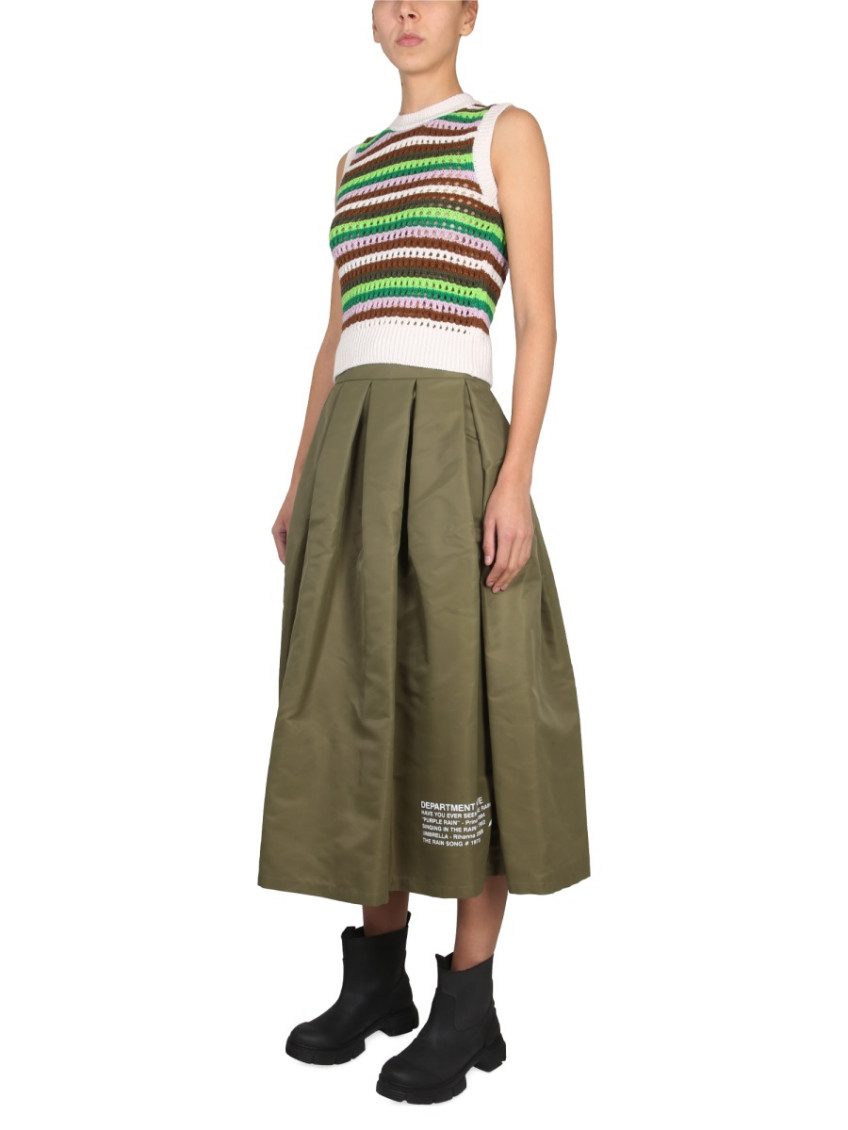 Multicolor Stripes Crew Neck Top