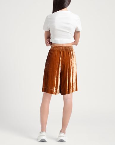 Pièce. Woman Shorts & Bermuda Shorts Brown Size 8 Silk