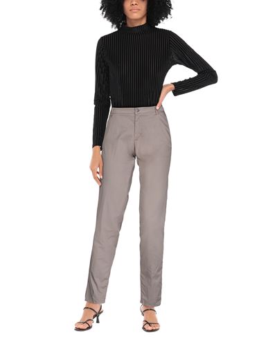Woman Pants Taupe Size 6 Cotton, Elastane