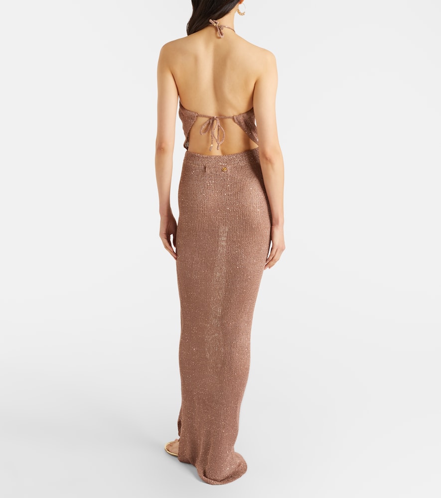 Alma sequined maxi skirt