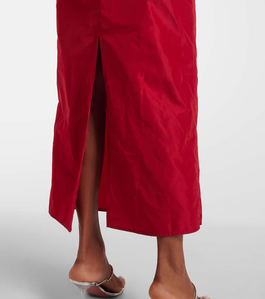 Andrea taffeta midi dress