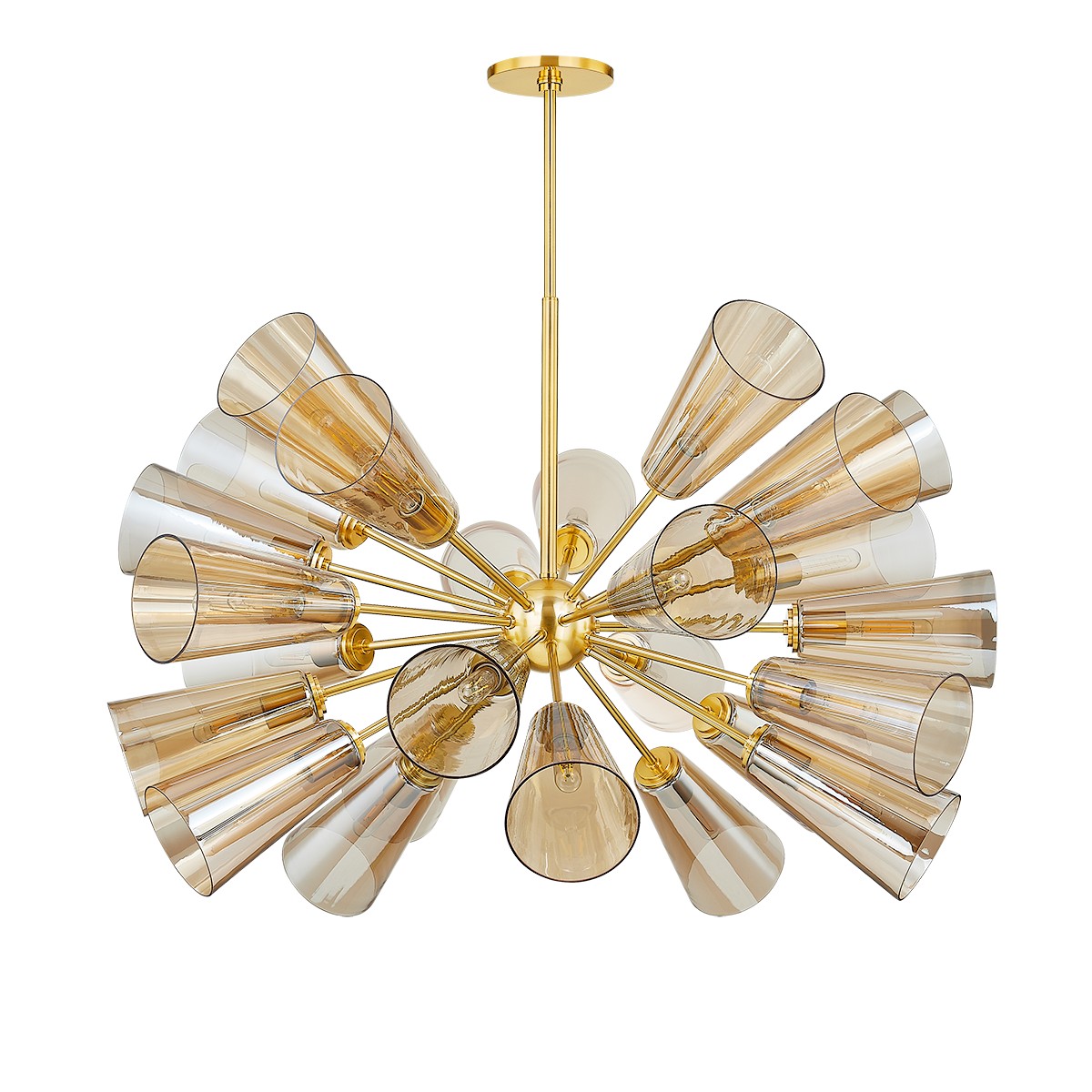 Aged Brass 25 Light Chandelier from the Hartwood Collection