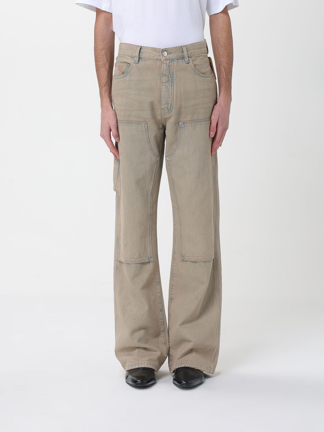 Jeans Men color Beige