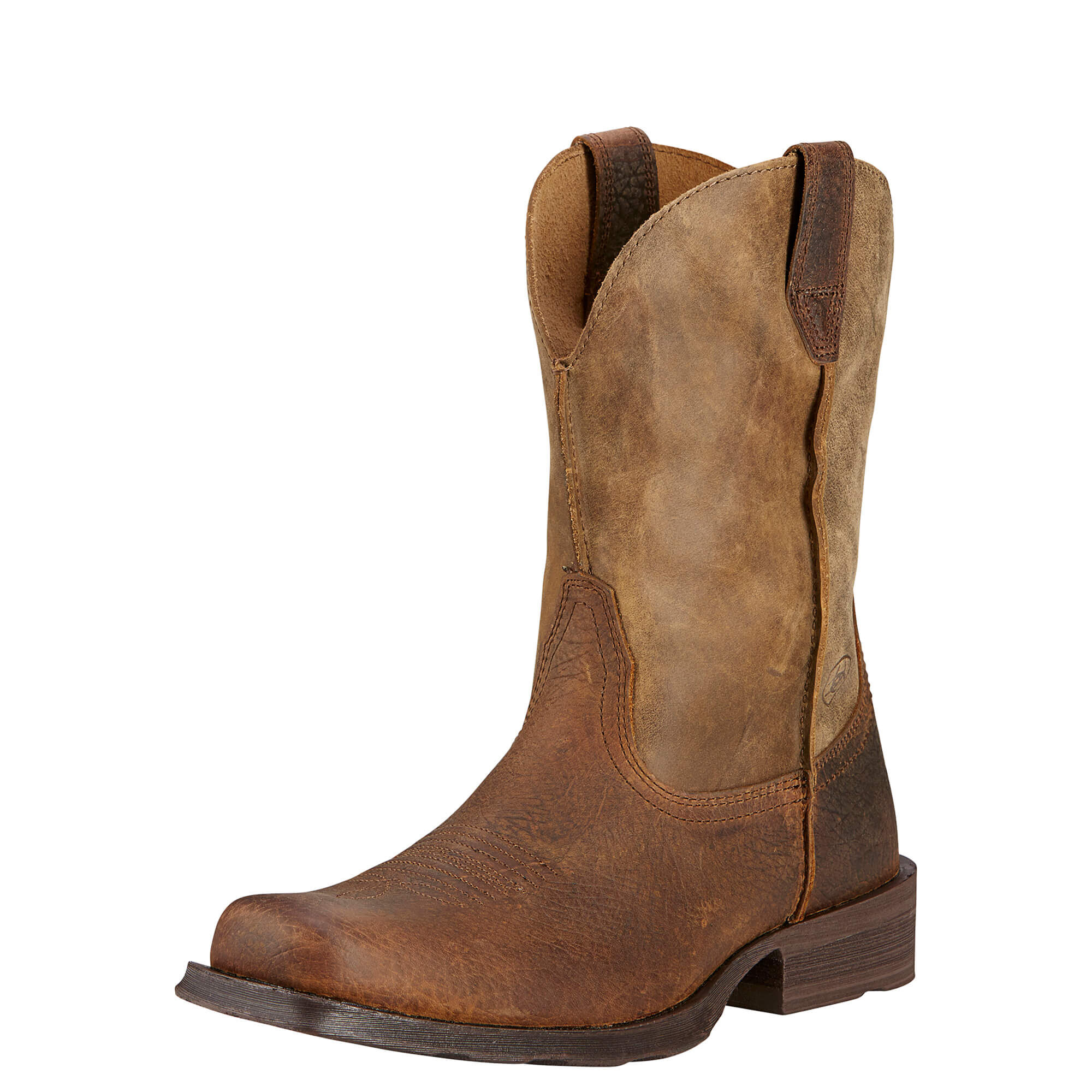 Men's Rambler Western Boots in Earth Leather, D Medium Width, Size 7.5, by