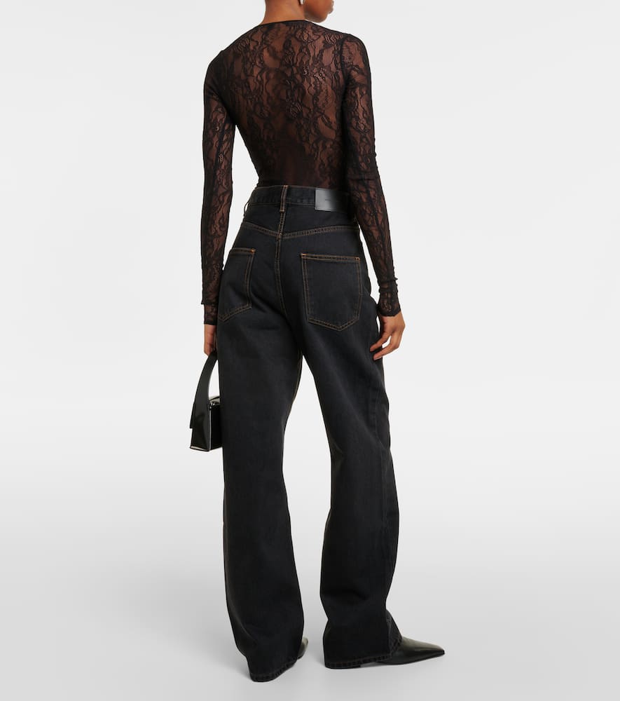 Wardrobe. NYC Floral lace bodysuit