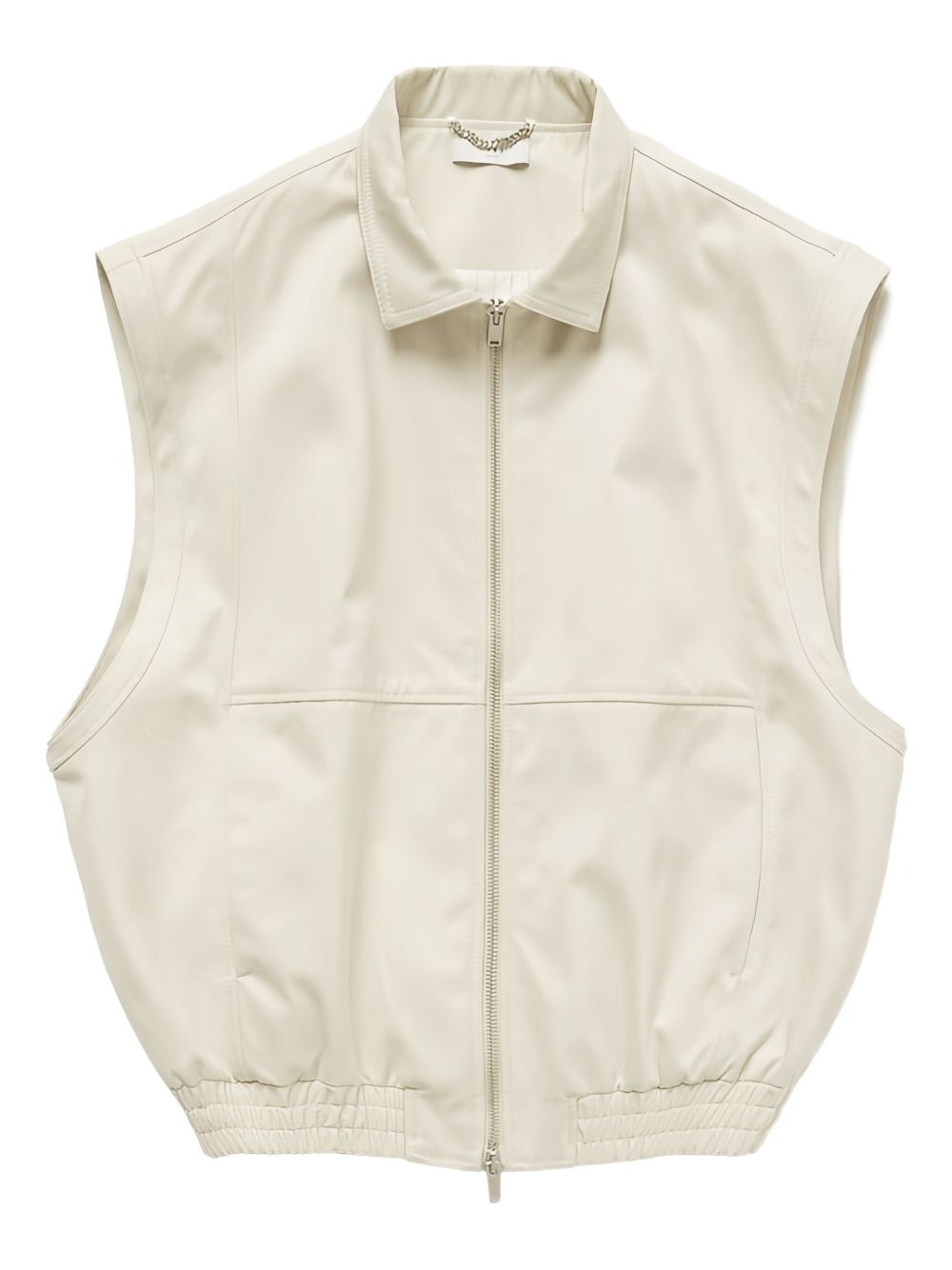 1989 STUDIO gabardine zip-up gilet - Neutrals