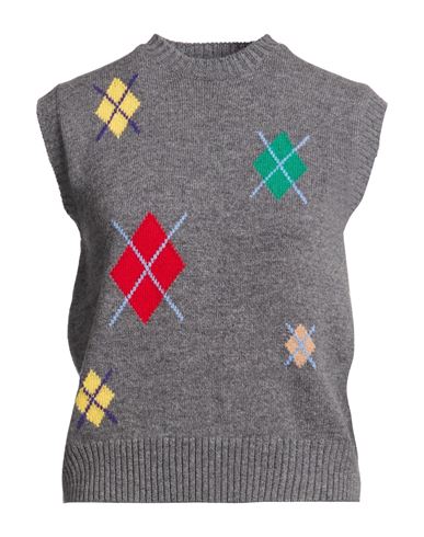 Woman Sweater Grey Size S Merino Wool, Cashmere