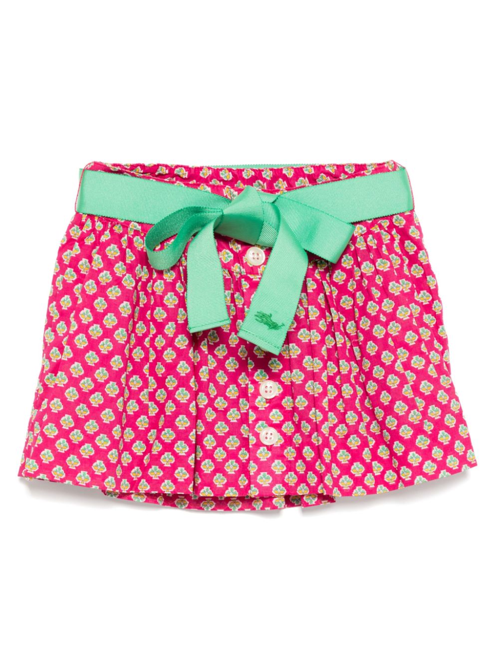 Pattern-jacquard skirt - Pink