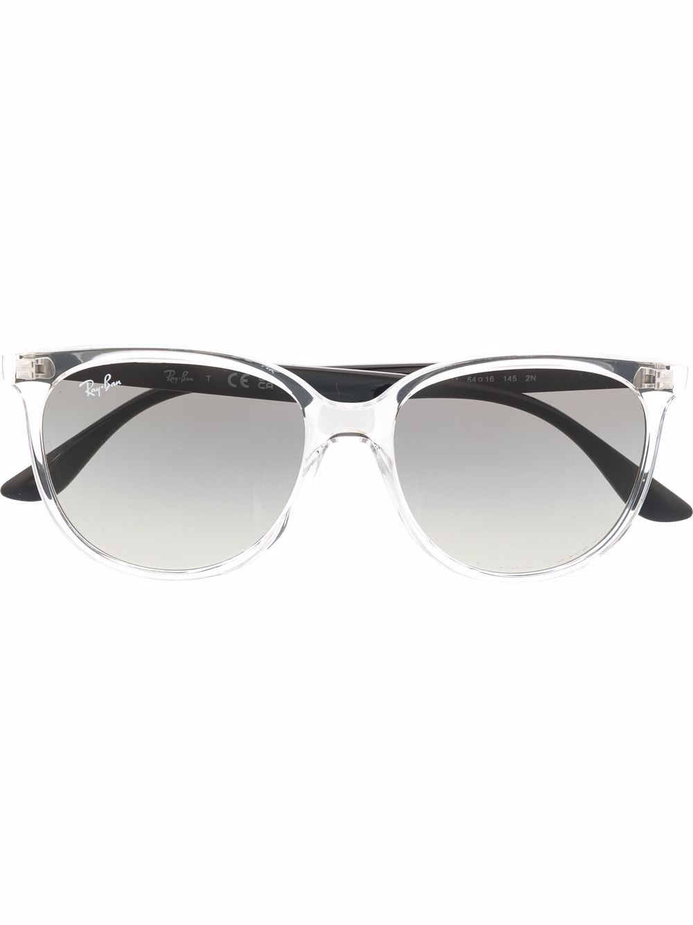 Round-frame gradient sunglasses - Black