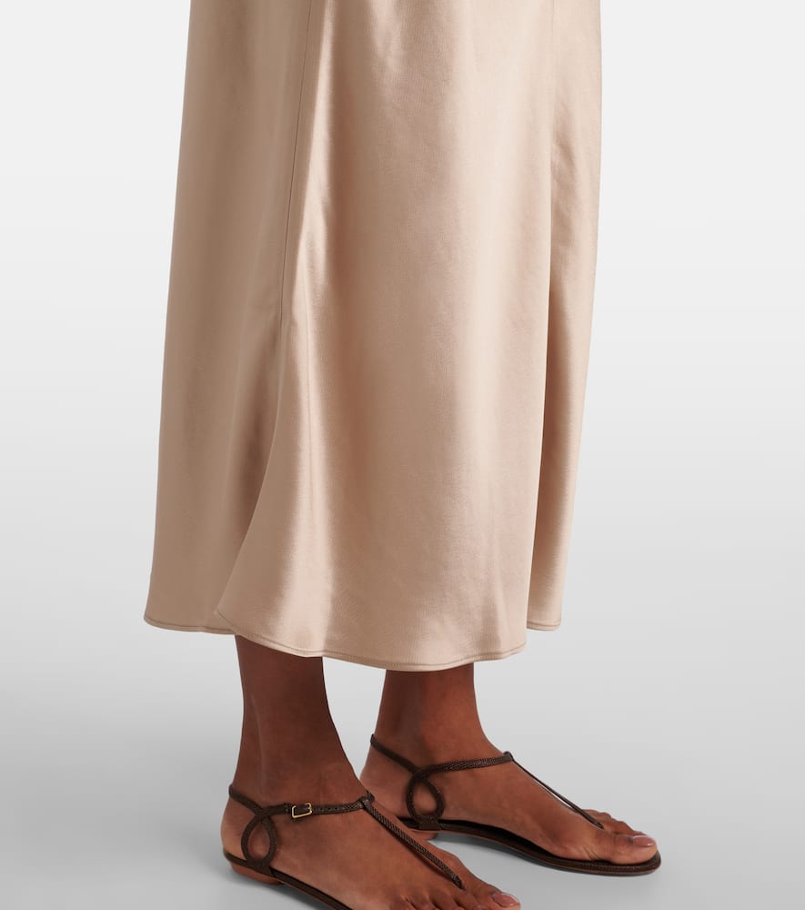 Barb satin slip dress